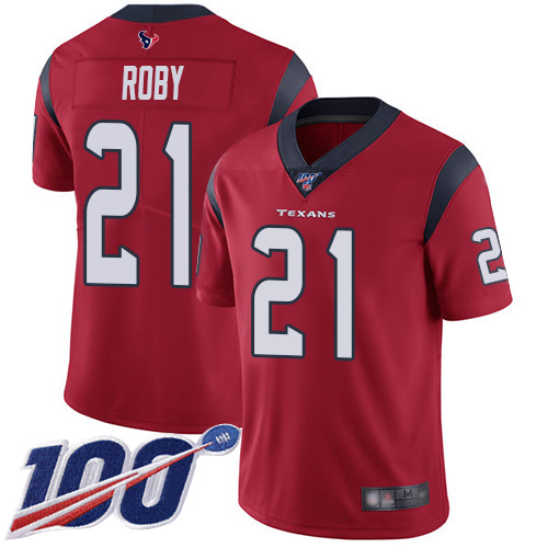 Houston Texans Limited Red Men Bradley Roby Alternate Jersey NFL Football #21 100th Season Vapor Untouchable->youth nfl jersey->Youth Jersey